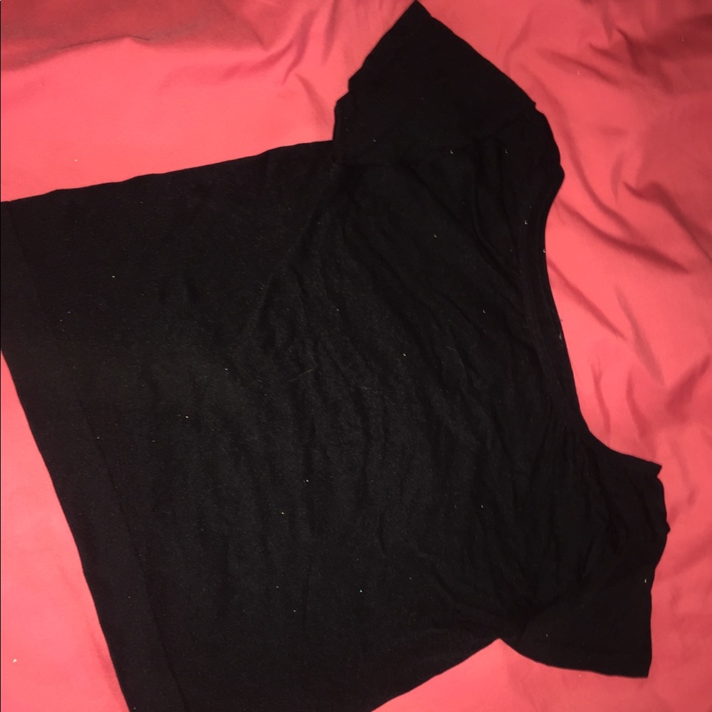Black Crop top